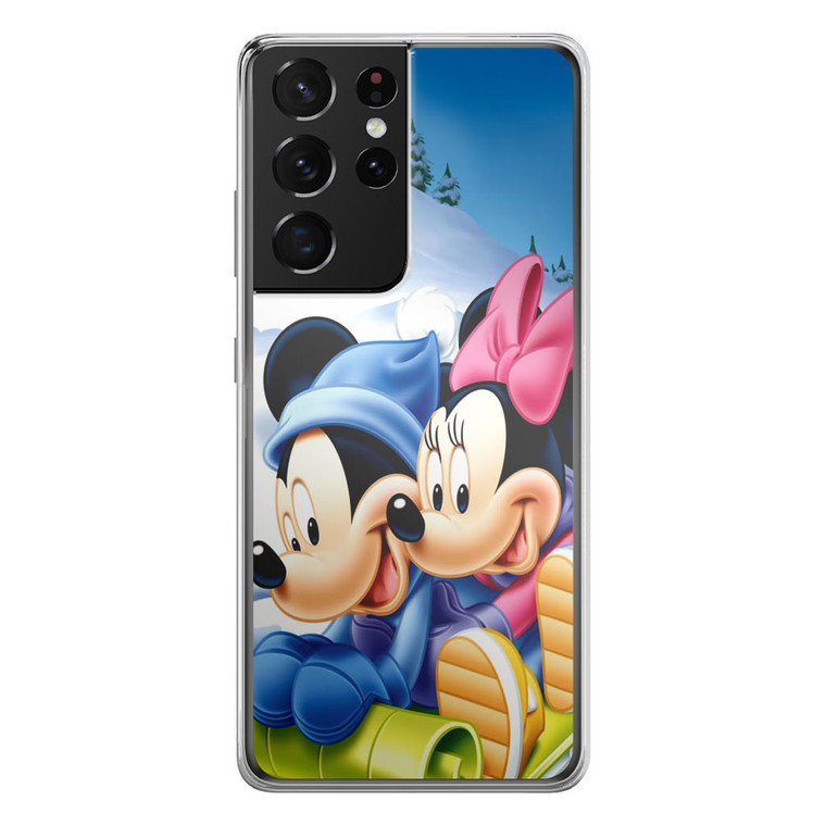 Mickey Mouse and Minnie Mouse Samsung Galaxy S21 Ultra Case