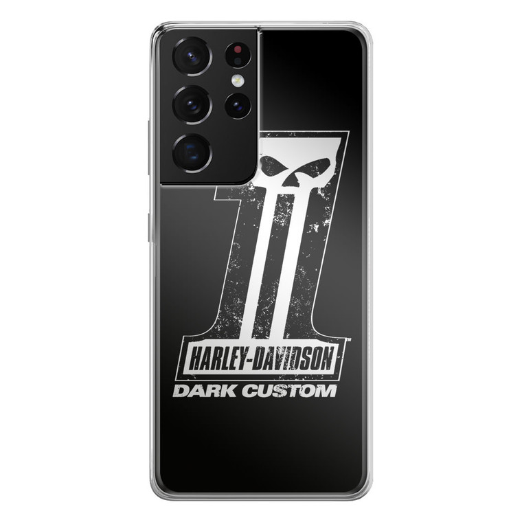 Harley Davidson Dark Custom Samsung Galaxy S21 Ultra Case