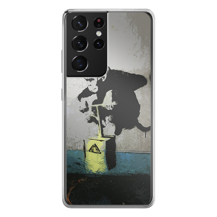 Banksy Monkey Samsung Galaxy S21 Ultra Case