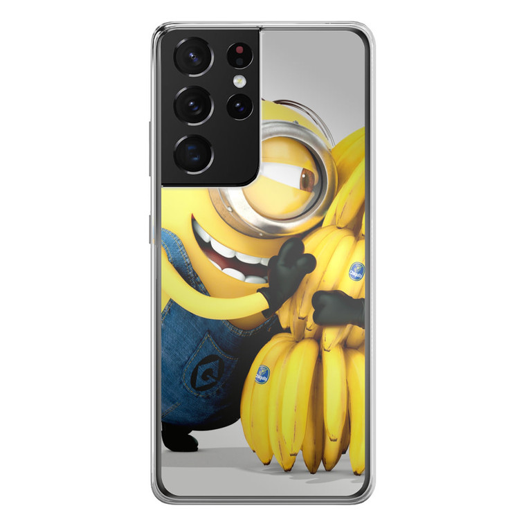 Despicable Me Minions Banana Samsung Galaxy S21 Ultra Case