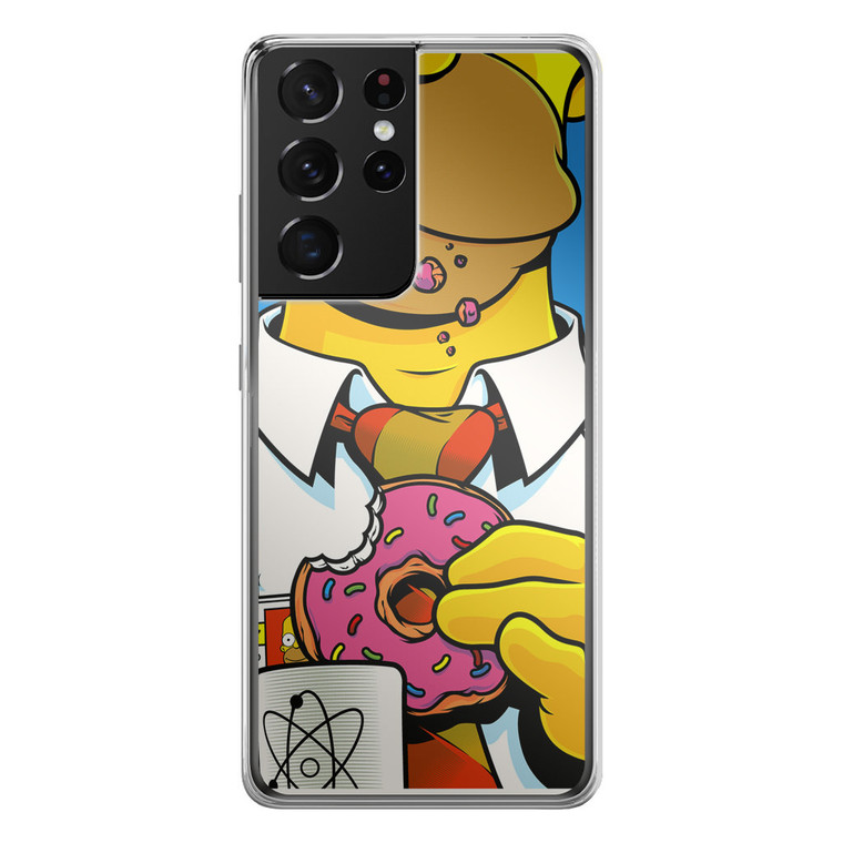 Homer Simpson Samsung Galaxy S21 Ultra Case