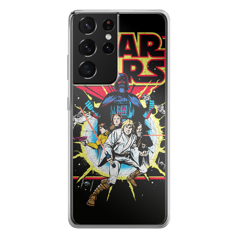Retro Star Wars Comic Samsung Galaxy S21 Ultra Case