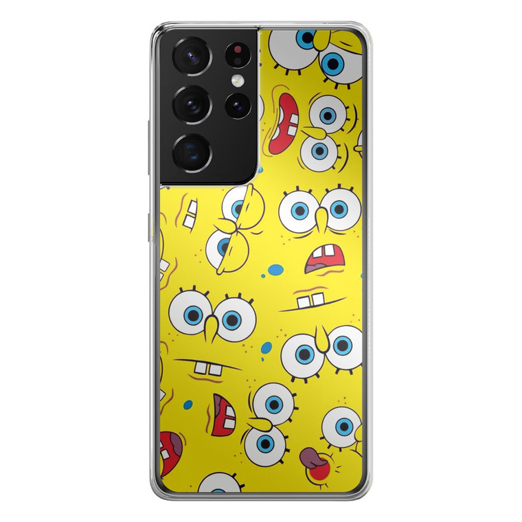 Spongebob Collage Samsung Galaxy S21 Ultra Case