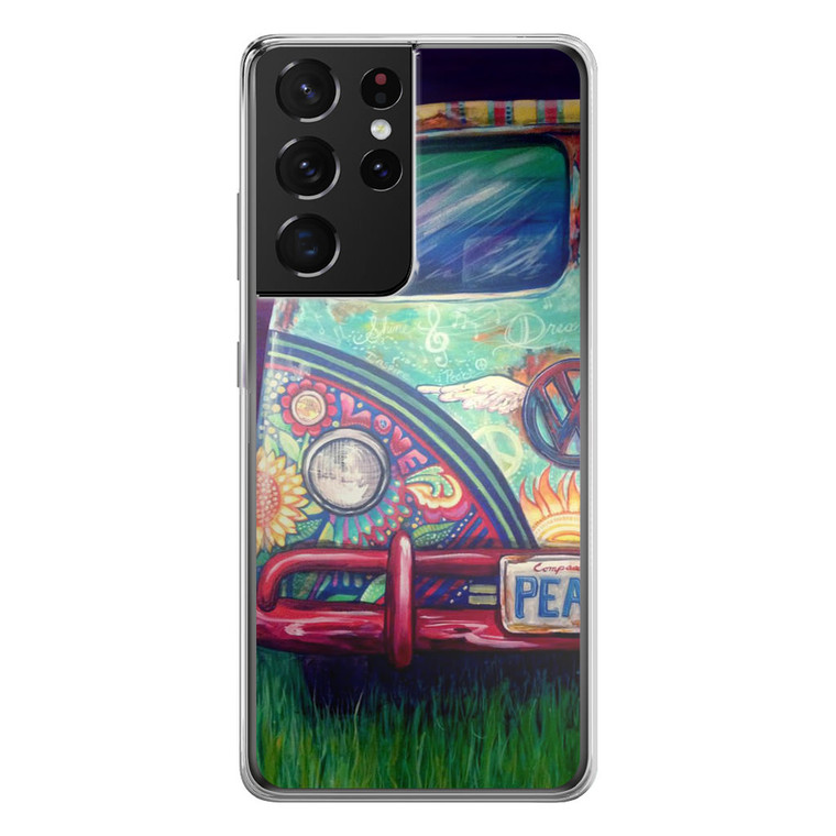 Happy Hippie VW Samsung Galaxy S21 Ultra Case