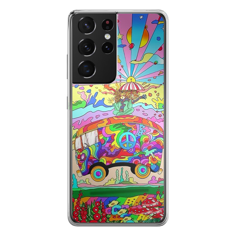 Hippie Magic Bus Samsung Galaxy S21 Ultra Case