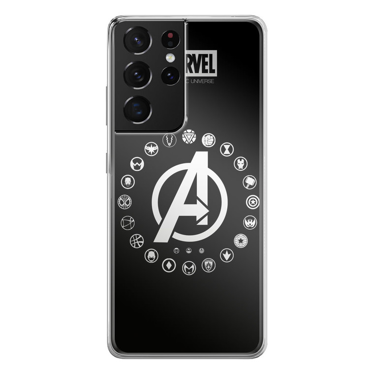 Marvel Universe Logo Samsung Galaxy S21 Ultra Case