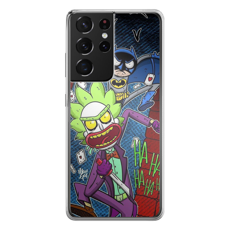 Rick and Morty Joker Batman Samsung Galaxy S21 Ultra Case
