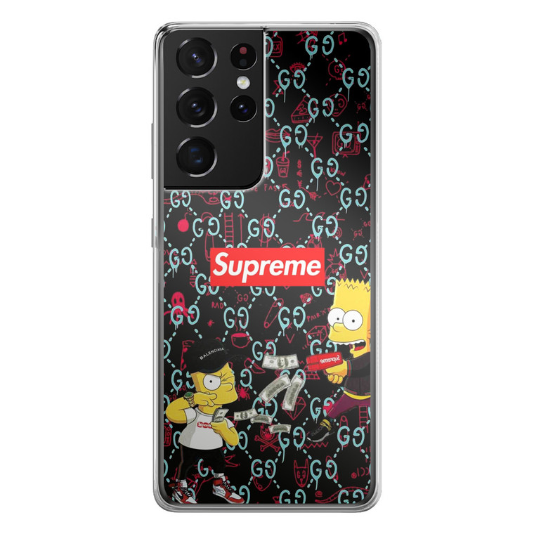 Bart Sup Bape Camo Samsung Galaxy S21 Ultra Case