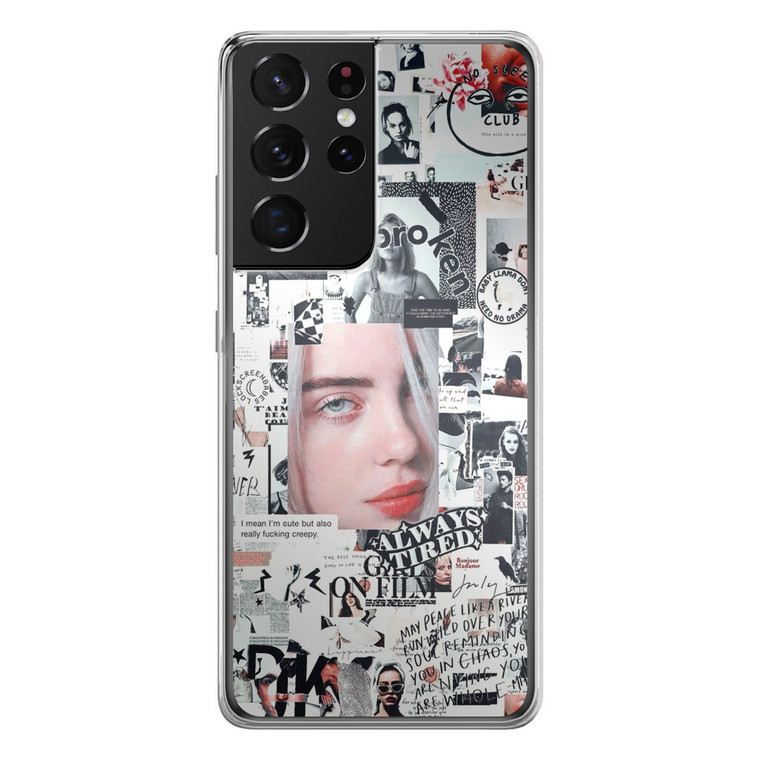 Billie Eilish Collage Samsung Galaxy S21 Ultra Case