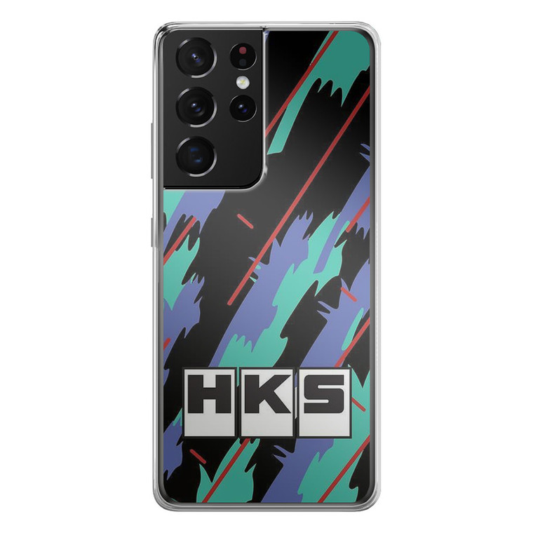 HKS Retro Pattern Samsung Galaxy S21 Ultra Case