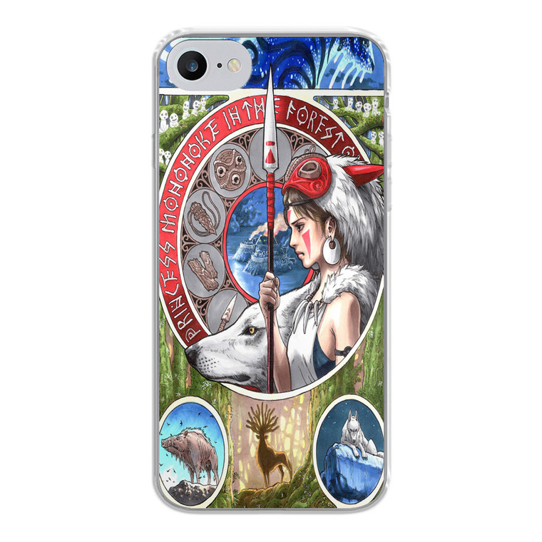 Princess Mononoke Noveau iPhone SE 2020 Case