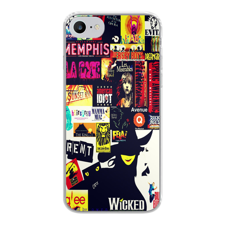 Broadway Musical Collage iPhone SE 2020 Case