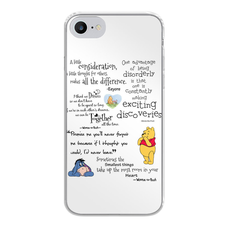 Winnie The Pooh Quotes 2 iPhone SE 2020 Case