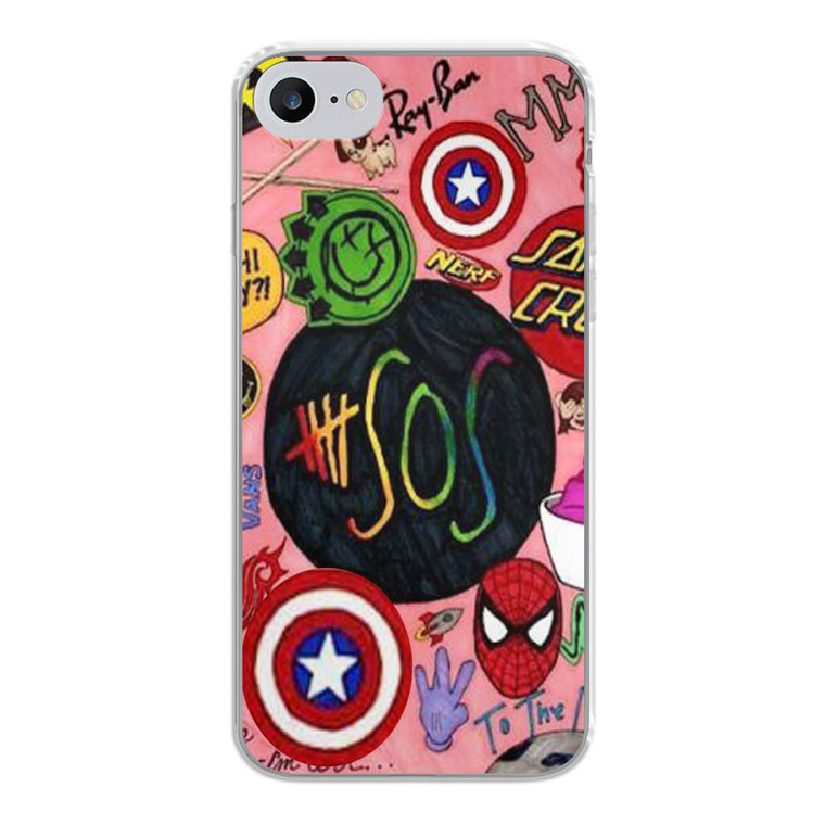 5 SOS Superheroes iPhone SE 2020 Case