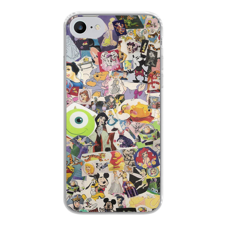 Disney Collage Art iPhone SE 2020 Case