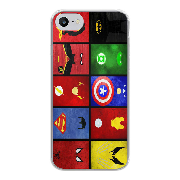 Superhero Collage iPhone SE 2020 Case