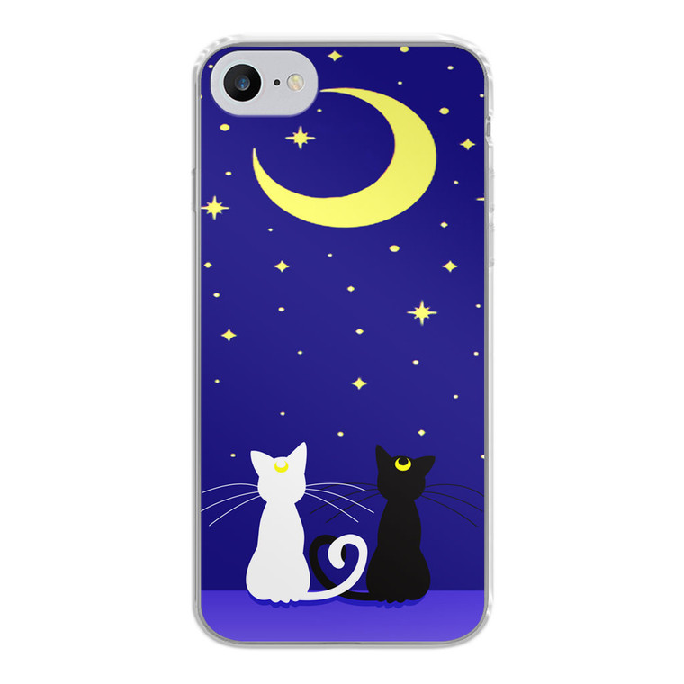 Sailormoon Luna and Arthemis iPhone SE 2020 Case