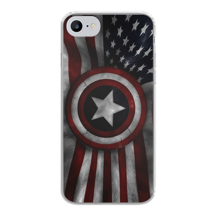 Captain America flag iPhone SE 2020 Case