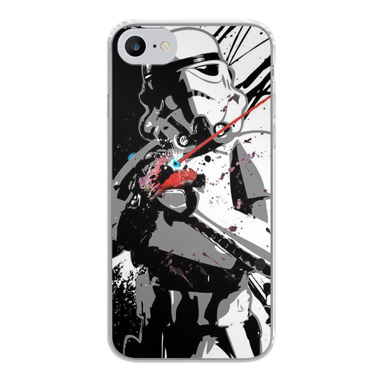 Star Wars Stormtrooper Art Print Illustration iPhone SE 2020 Case