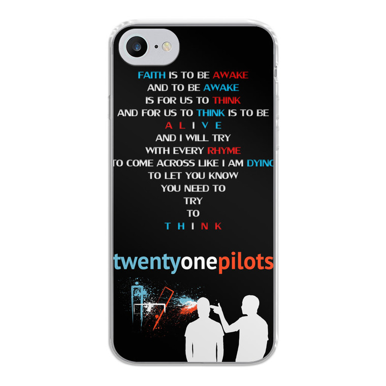 Twenty One Pilots - Car Radio Lyrics iPhone SE 2020 Case