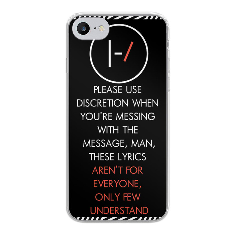 Twenty One Pilots Message Man iPhone SE 2020 Case