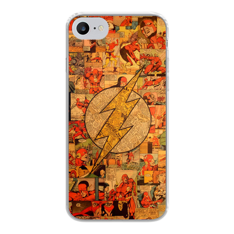 Flash Superhero Logo DC Comics Collage iPhone SE 2020 Case