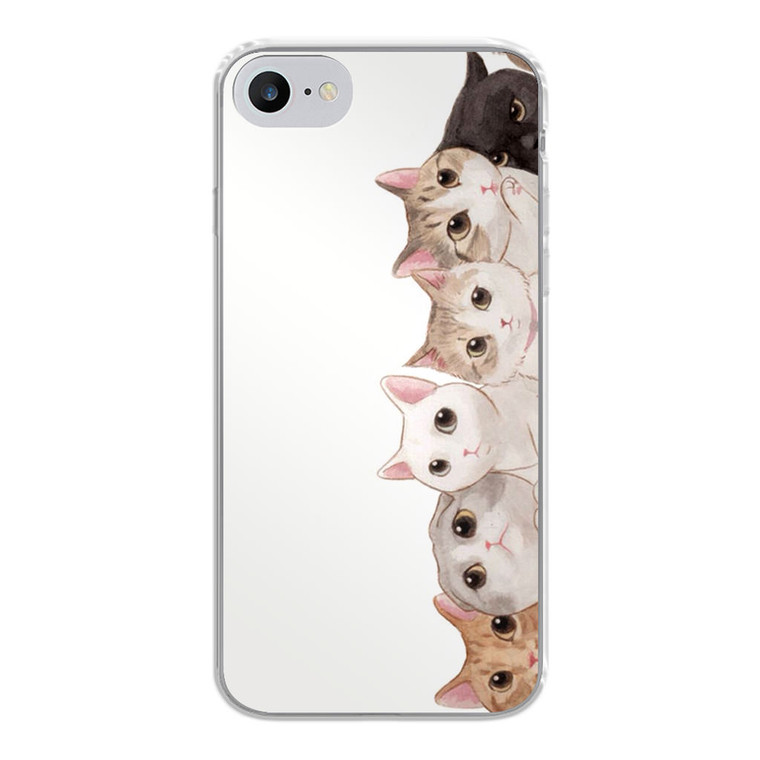 Cute Cats Vertical iPhone SE 2020 Case