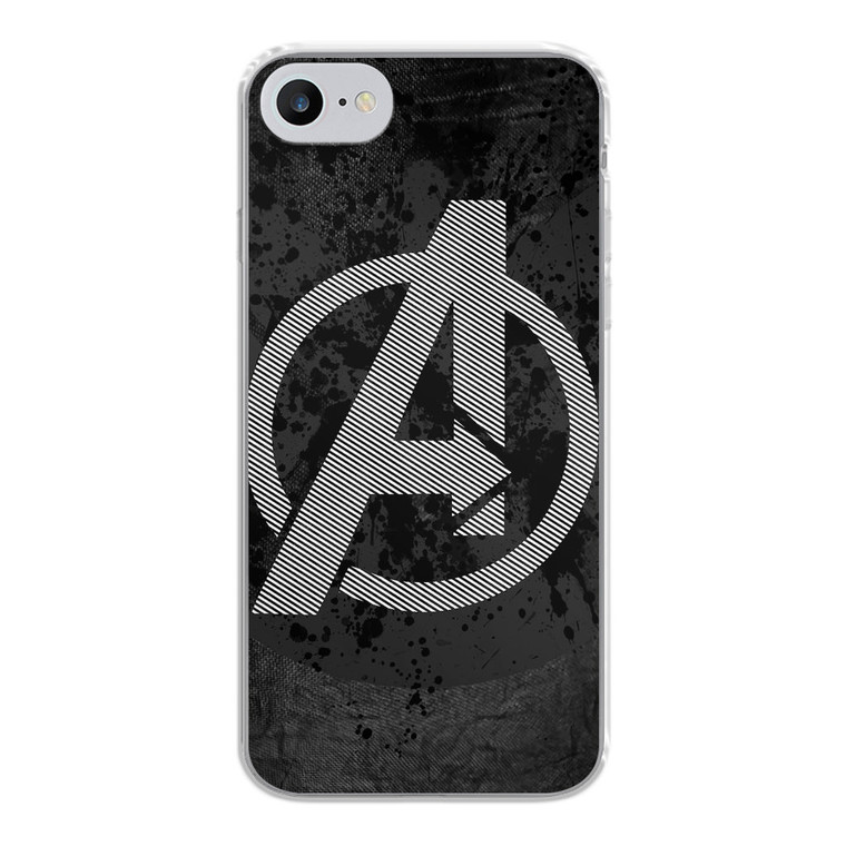 Avengers Logo Stripes iPhone SE 2020 Case