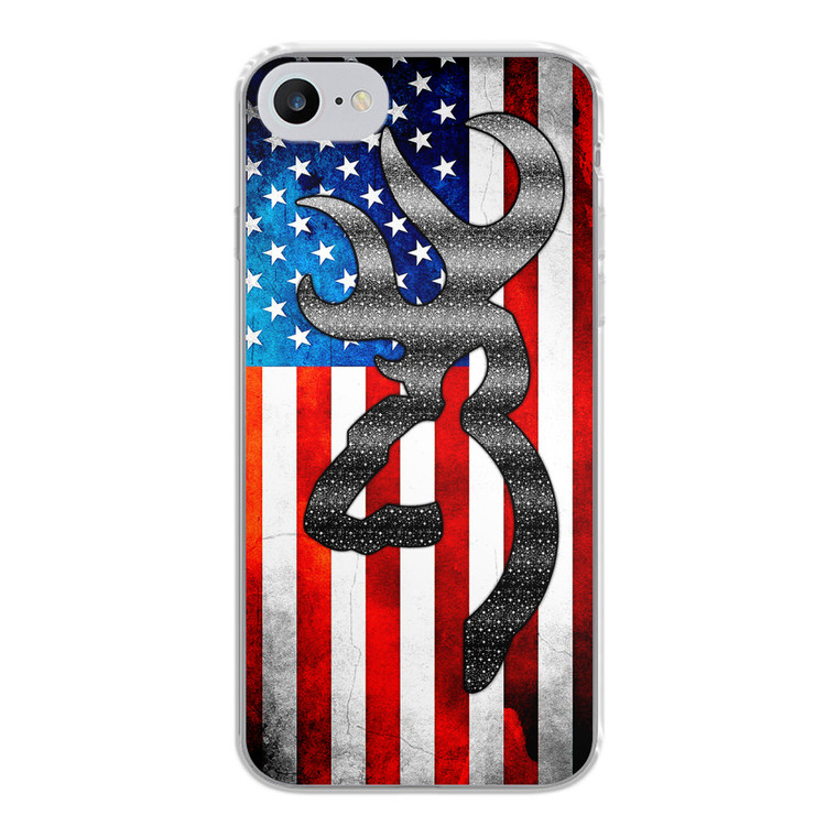 Browning American Flag iPhone SE 2020 Case