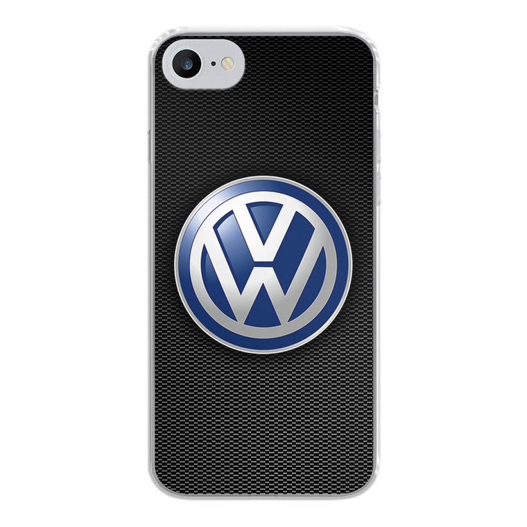 VW Logo Black Carbon iPhone SE 2020 Case