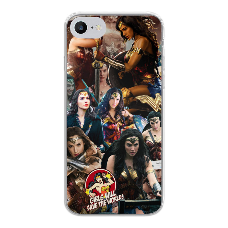 Wonder Woman Collage iPhone SE 2020 Case