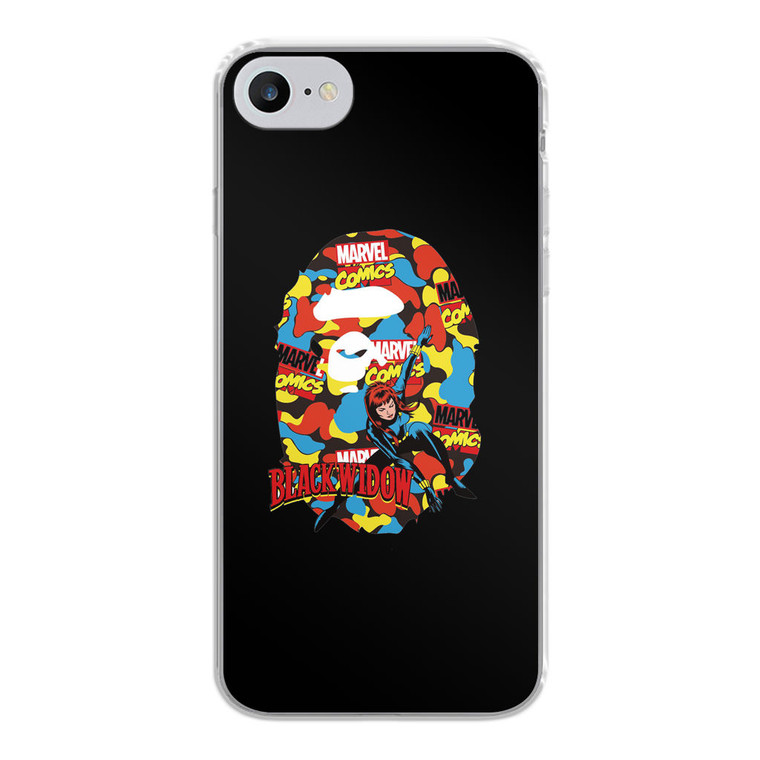 Marvel X Bape Black Widow iPhone SE 2020 Case