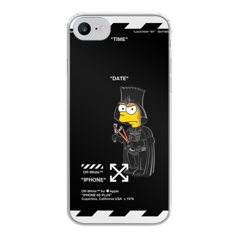 Bart Off White Darth Vader Mode iPhone SE 2020 Case