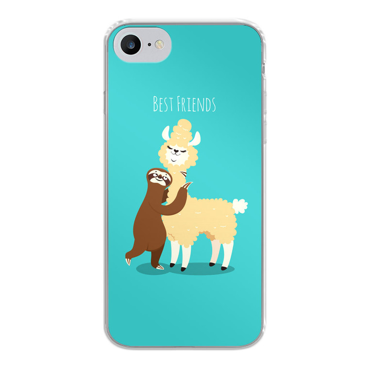 LLama and Sloth Best Friends iPhone SE 2020 Case