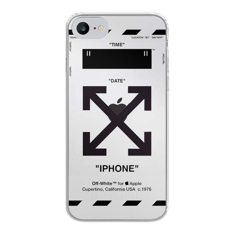 OW X Apple Transparent iPhone SE 2020 Case