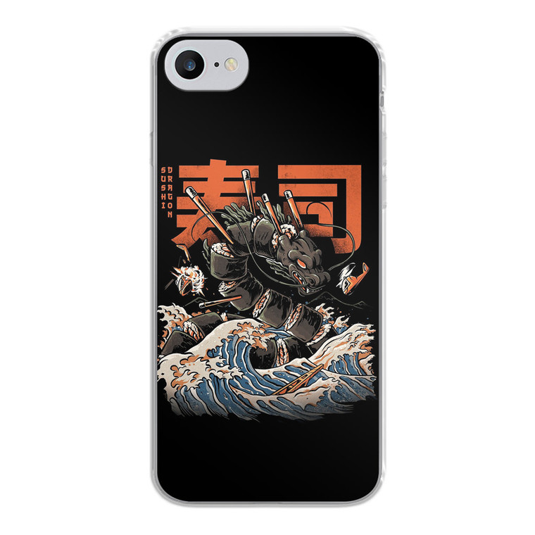 The Black Sushi Dragon iPhone SE 2020 Case