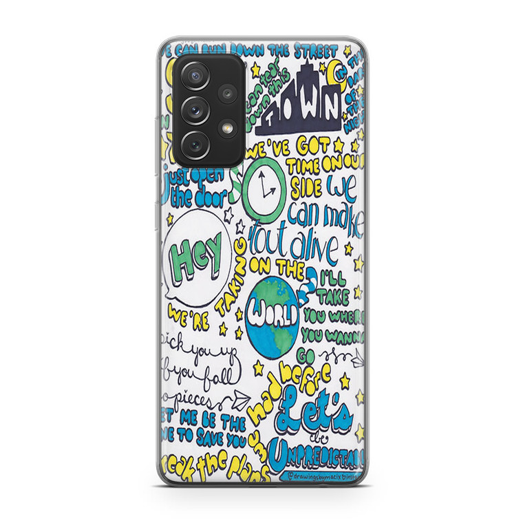 5Sos Unpredictable Lyric Samsung Galaxy A72 Case