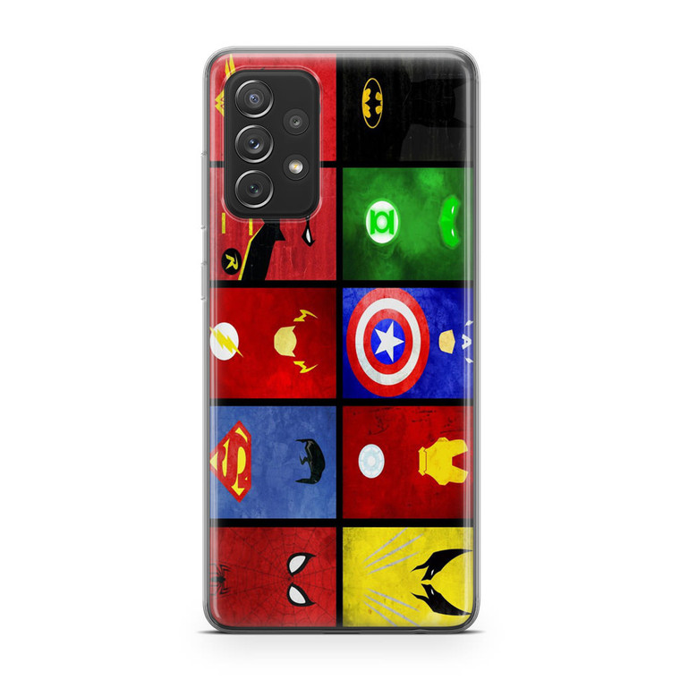 Superhero Collage Samsung Galaxy A72 Case