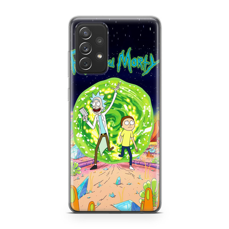 Rick and Morty Poster Samsung Galaxy A72 Case