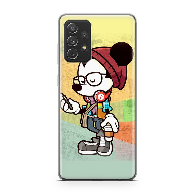 Hipster Mickey Mouse Samsung Galaxy A72 Case