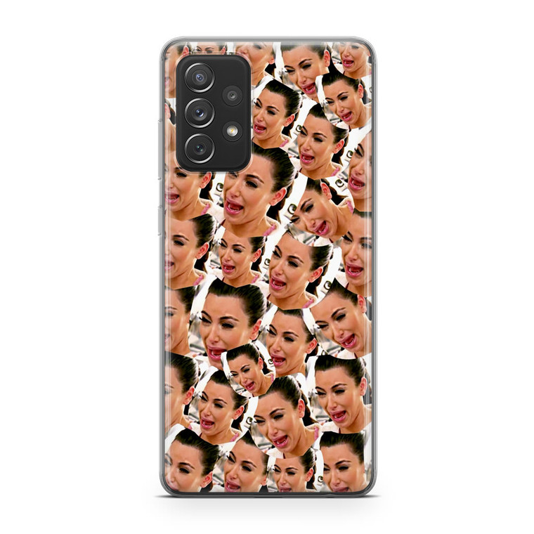 Kim Kardashian Crying Collage Samsung Galaxy A72 Case