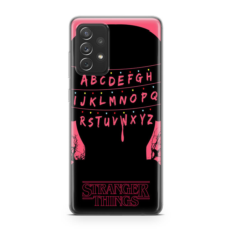 Stranger Things Alphabets Samsung Galaxy A72 Case