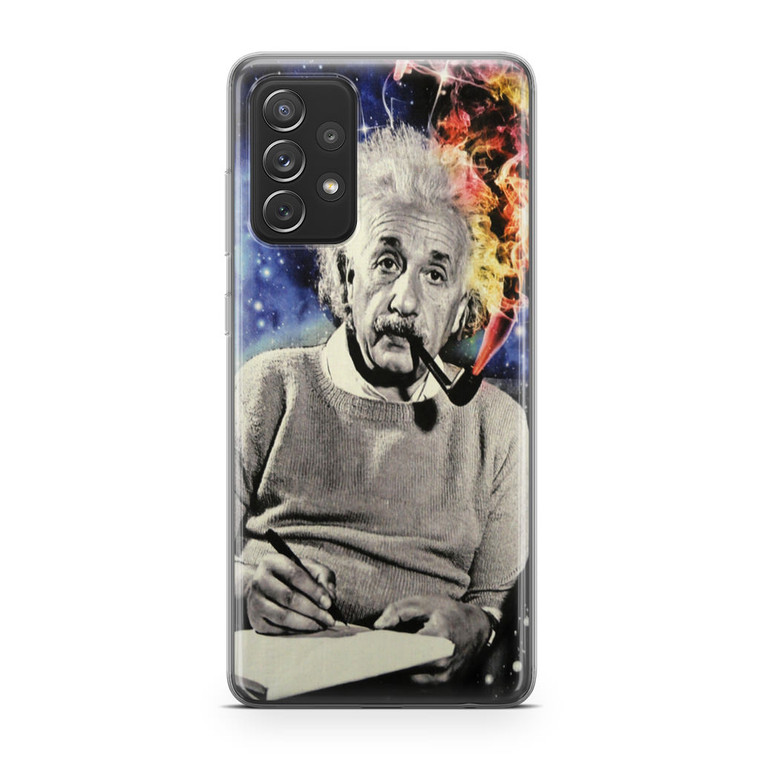 Albert Einstein Smoking Samsung Galaxy A72 Case