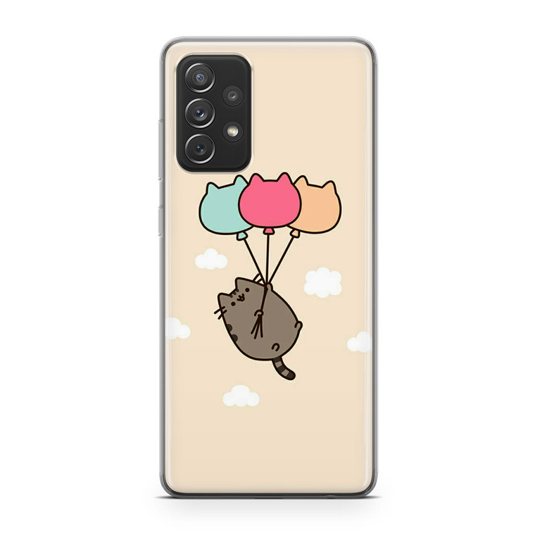 Pusheen The Cat Baloon Samsung Galaxy A72 Case