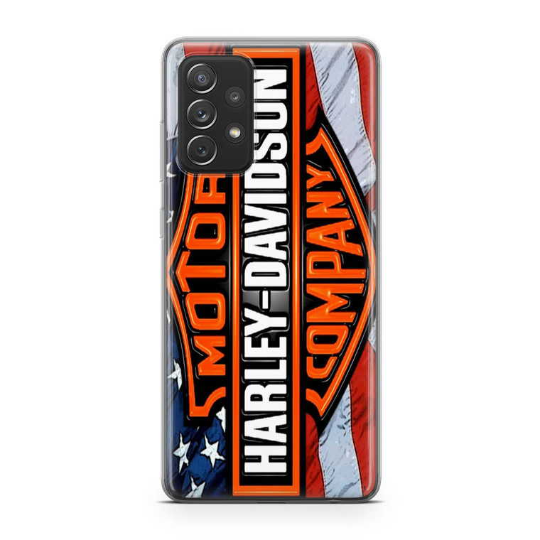 Harley Davidson Flag Samsung Galaxy A72 Case