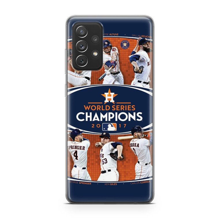 Houston Astros 2017 World Series Champions Samsung Galaxy A72 Case