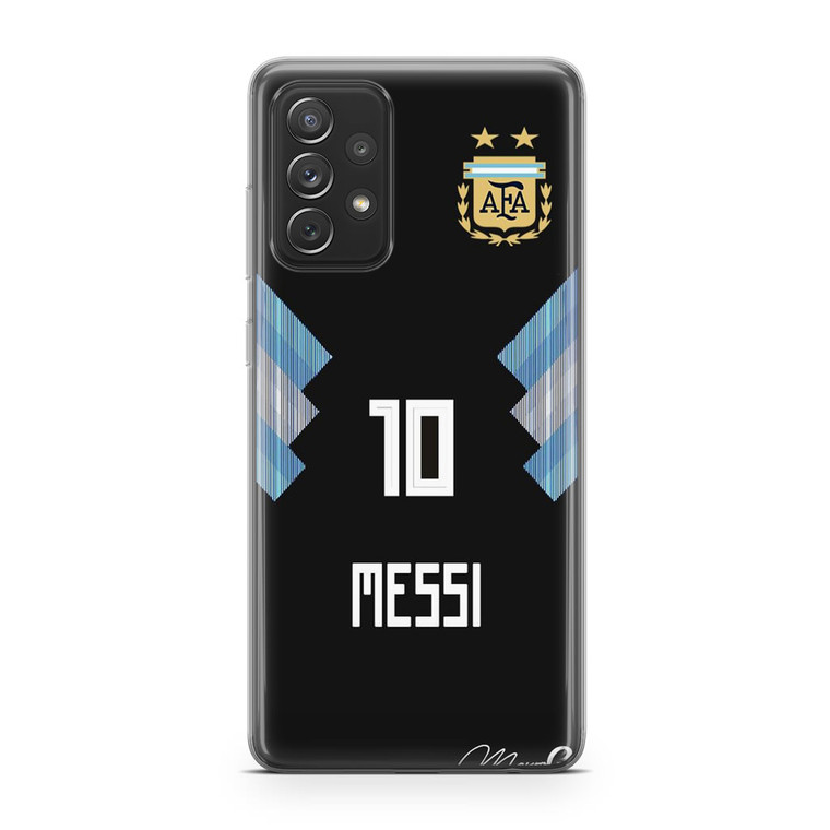 Lionel Messi Argentina Jersey Samsung Galaxy A72 Case