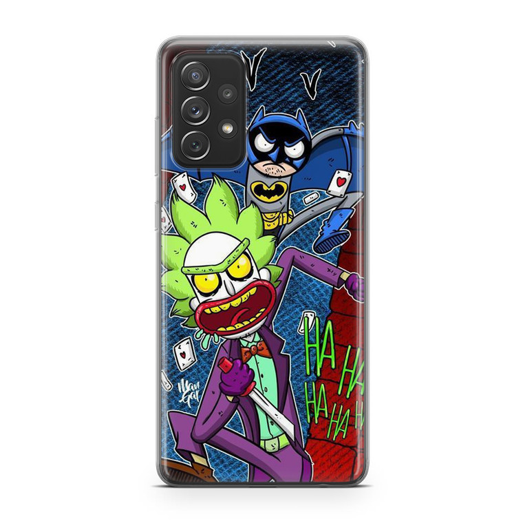Rick and Morty Joker Batman Samsung Galaxy A72 Case