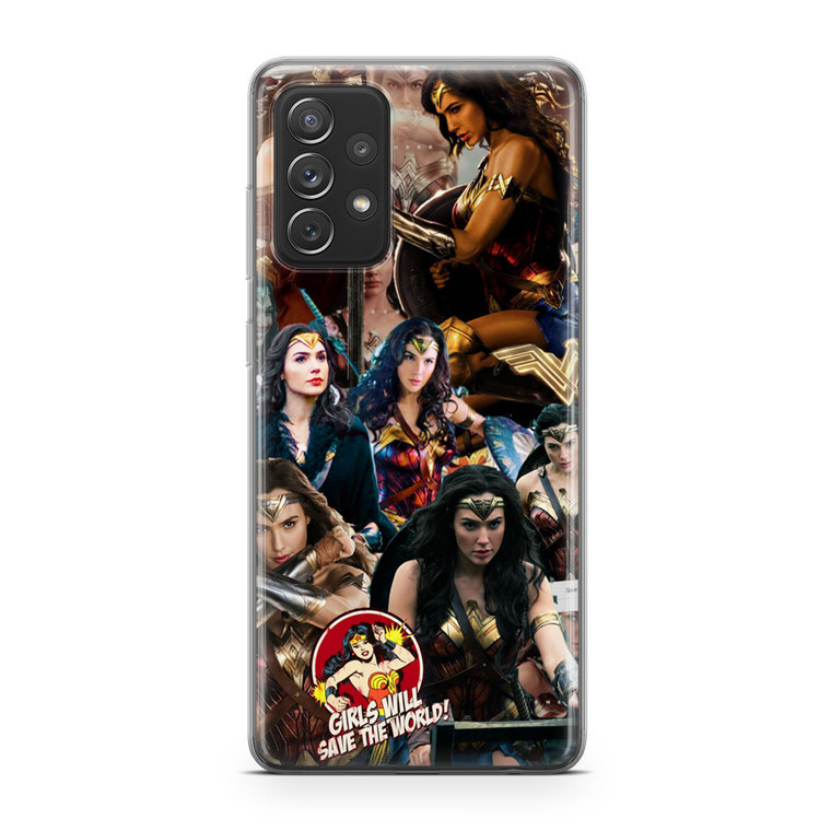 Wonder Woman Collage Samsung Galaxy A72 Case