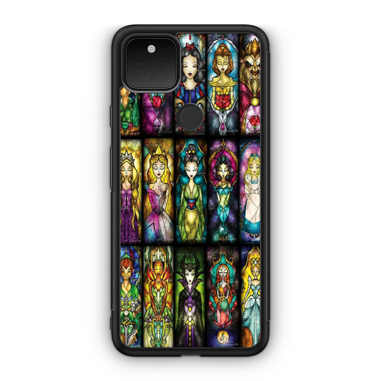 All Princess disney stained glass Google Pixel 5 Case
